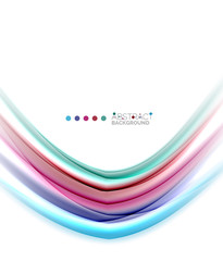 Abstract wave template