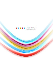 Abstract wave template