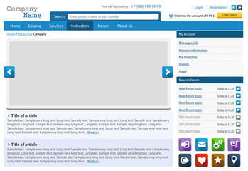 Web design elements set