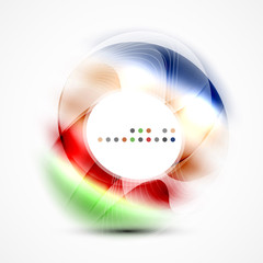 Modern shiny blurred swirl template