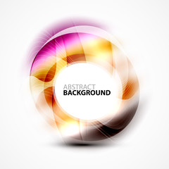 Modern shiny blurred swirl template