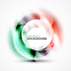 Modern shiny blurred swirl template