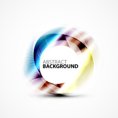 Modern shiny blurred swirl template