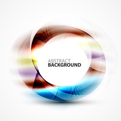 Modern shiny blurred swirl template