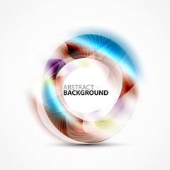 Modern shiny blurred swirl template