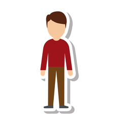 elegant man male isolated icon vector illustration design