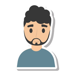 elegant man male isolated icon vector illustration design