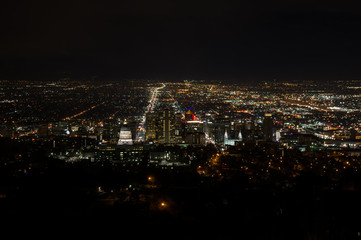 Salt Lake City At Night