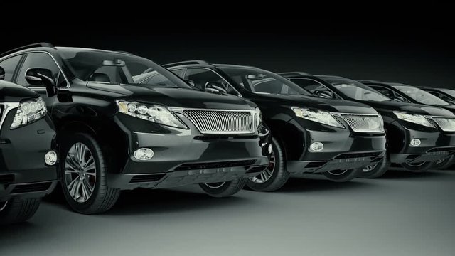 car SUV coupe. 3d rendering