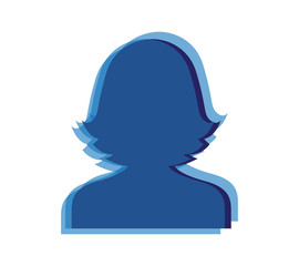 Optical Avatar Icon Design for Woman