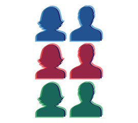 Optical Avatar Icon Design