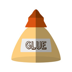 glue bottle isolated icon vector illustration design