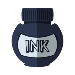 ink bottle isolated icon vector illustration design