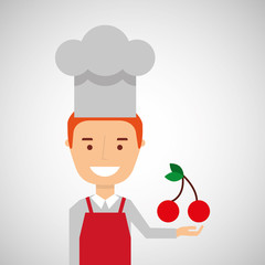 silhouette head with tasty fruit icon graphic vector illustration eps 10