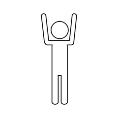 Pictogram. Icon people person and figure theme. Isolated design. Vector illustration