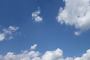 Clouds in the blue sky