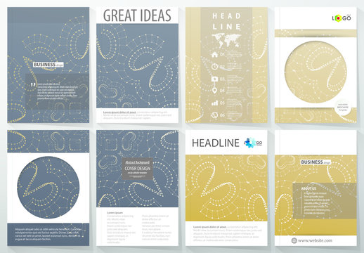 A4 Brochure Layout with a Constellation Design Element 1