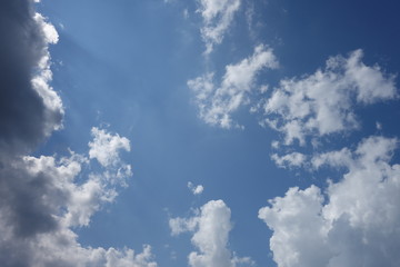 Clouds in the blue sky