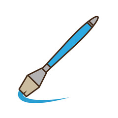 paint brush isolated icon vector illustration design