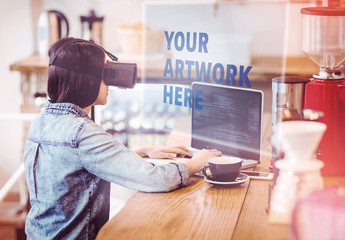 Woman and Virtual Reality Headset
