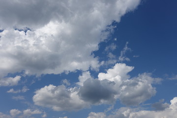 Clouds in the blue sky
