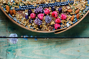 Healthy ingredients for smoothie