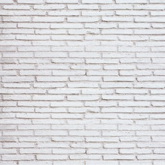 White brick wall background in rural room