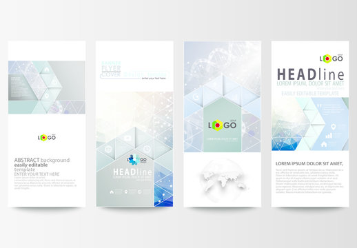 Vertical Flyer Layout with a DNA Strand Design Element 2