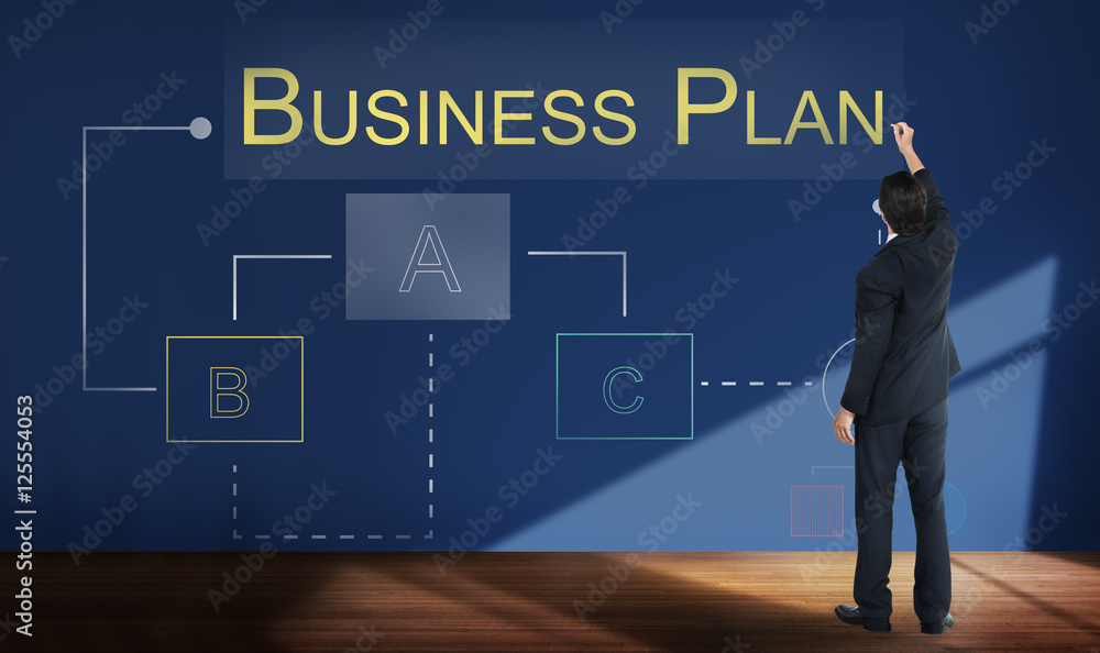 Poster business analytics workflow process project concept