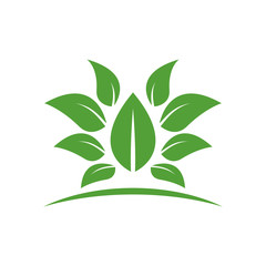 Vector abstract illustration - eco lifestyle concept