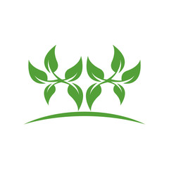 Vector abstract illustration - eco lifestyle concept