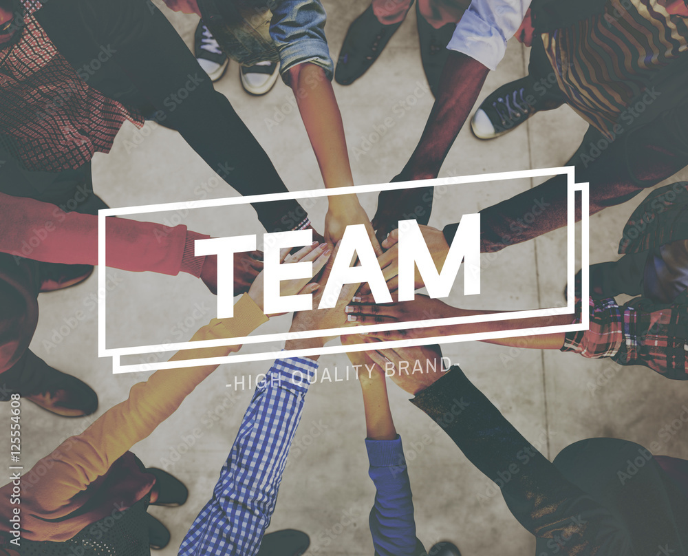 Sticker Teamwork Team Building Cooperation Relationship Concept - Stickers