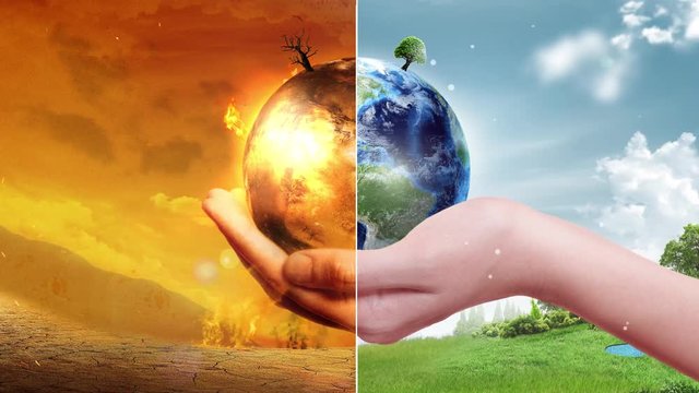 Global Warming and Pollution Concept - Sustainability (Elements of this image furnished by NASA)
