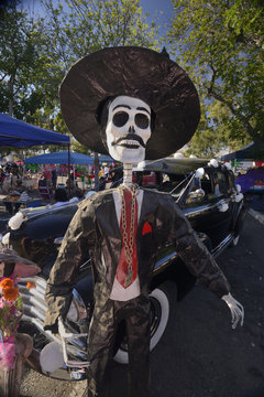 Traditional Mexican Catrina display
