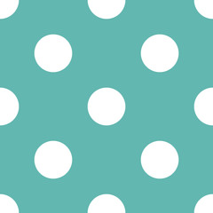 Polka dot retro seamless pattern vector