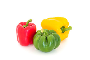sweet pepper on white background