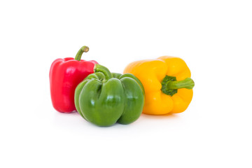 sweet pepper on white background