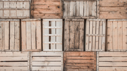 wooden boxes