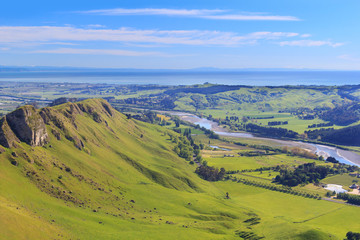 Fototapeta na wymiar View from Te Mata Peak, New Zealand