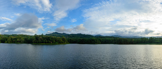 Panorama of lake view park