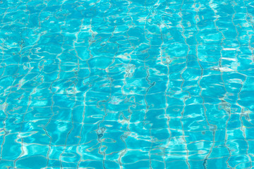 Water surface on swimming pool