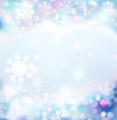 Vector background for Christmas and New Year. Bright, festive bl