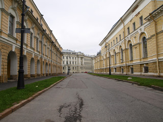 Fototapeta na wymiar Street in classic style in Saint-Petersburg, Russia