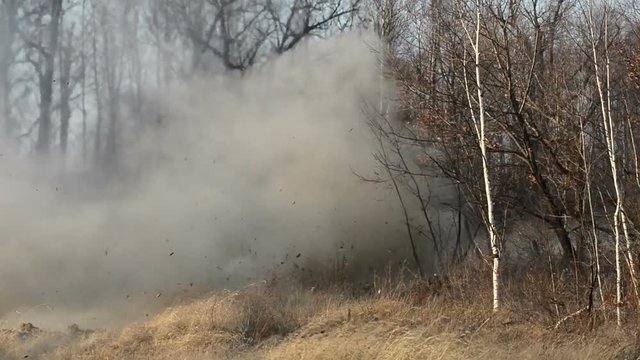 Russian t72 tank was shot with live ammunition