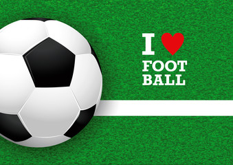 Obraz premium Vector football themed background