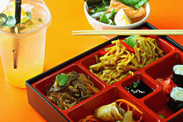 Lunch with a noodles