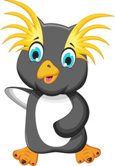 funny king penguin cartoon