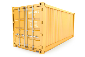 container isolated on white background 3d