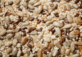 Cracker biscuits with sunflower seeds
