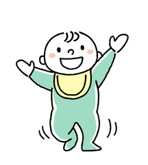 赤ちゃん：よちよち歩く

